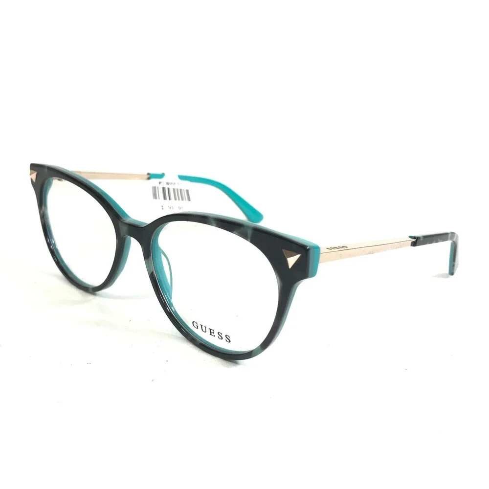 Guess Eyeglasses Frames GU2799 095 Black Blue Tortoise Gold Cat Eye 54-16-140